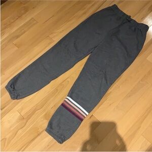 Girl’s Grey Children’s Place Joggers with 4 stripes on leg - size 16